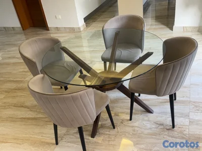 COMEDOR REDONDO , 4 SILLAS