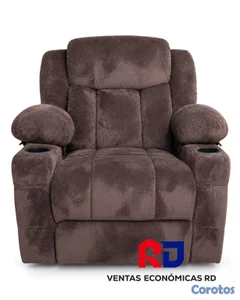 Sillón Levanta Persona Reclinable con Portavasos - Gris O marron / Nuevo