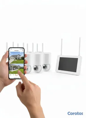otros electronicos - Kit de 4 Cámaras WiFi PTZ – Vigilancia para Casa o 2