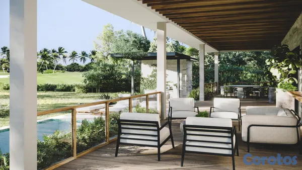 casas vacacionales y villas - Venta de moderna villa de 3 habitaciones en Cap. Cana 3