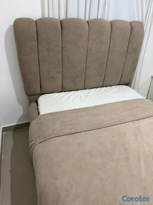 muebles y colchones - cama con colchón queen  2