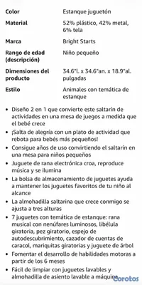 juguetes - Saltador con centro de actividades 2en1 ymesa BounceBounceBaby-Estanque jugueton 6