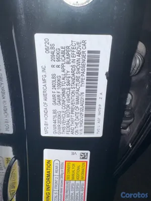 carros - HONDA ACCORD EXL  2.0 TURBO 2020 5