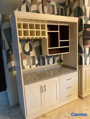 muebles y colchones - Bar en caoba 3