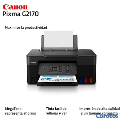 computadoras y laptops -  MULTIFUNCIONAL CANON PIXMA G2170, (IMPRIME, COPIA, ESCANEA), SISTEMA TINTA CONT 3
