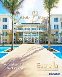 caña bay . PH de 2 hab / frente hard rock US 490,000