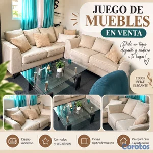 JUEGO DE MUEBLES EN VENTA! 