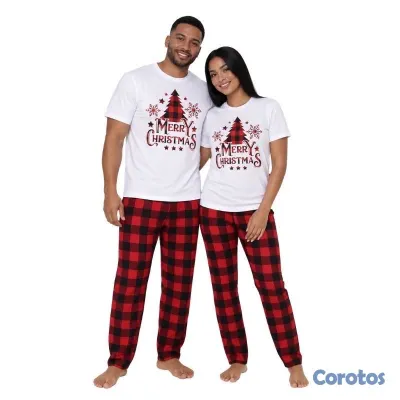 ropa para mujer - pijama navideña para fotos super cómoda  5