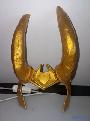 joyas, relojes y accesorios - Cuernos dorados de Loki hechos a mano  2