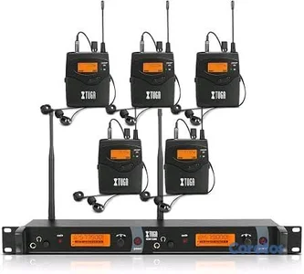 Sistema In Ear XTUGA RW2080 Profesional + 5 Bodypacks | Monitoreo Inalámbrico