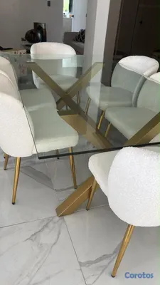 muebles y colchones - comedor de 6 sillas como nuevo  2