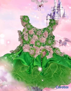 Vestido festivo para niñas de aproximadamente 2 a 
