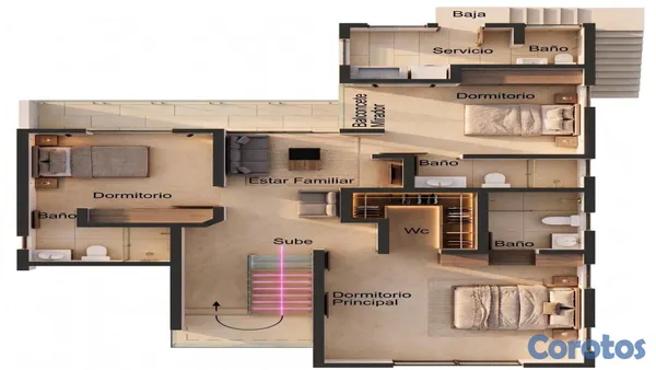 casas - Casa Moderna con Piscina y 4 Habitaciones Av ecologica 10
