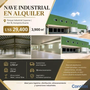 NAVE INDUSTRIAL EN ALQUILER @realestatediamond_