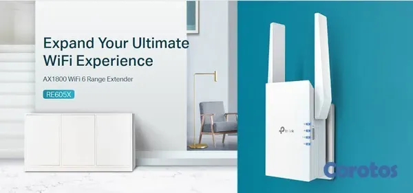 otros electronicos - REPETIDOR DE RED TP-LINK RE605X, AX1800, WI-FI 6 (802.11AX), DOBLE BANDA 2