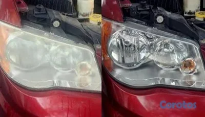 restauracion y pulido de faros con polimero liquido cero esmeril ni nada de eso 