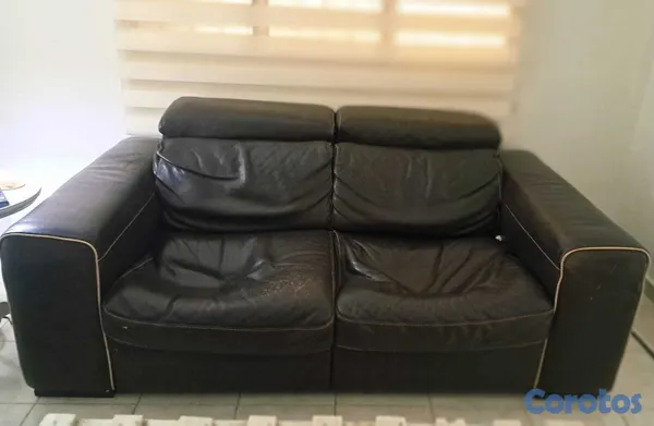 muebles y colchones - MUEBLE PIEL MARRON ILUMEL 4
