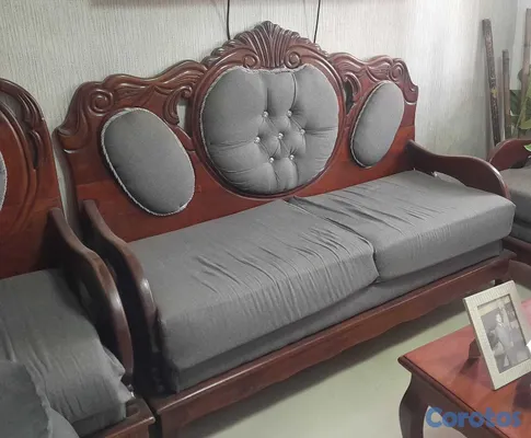 muebles y colchones - juego de sala de caoba muebles  3