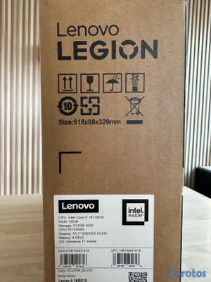 computadoras y laptops - LENOVO LEGION 5 15.1" OLED 165Hz i7-14700HX 16GB RAM 512GB SSD RTX-5060 8GB  2