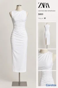 🤍 VESTIDO BLANCO – ELEGANTE 🤍