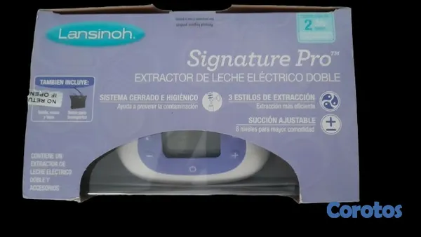 cuidado y nutricion - Lansinoh Extractor electrico de leche doble signature pro. Nuevo en caja. 3