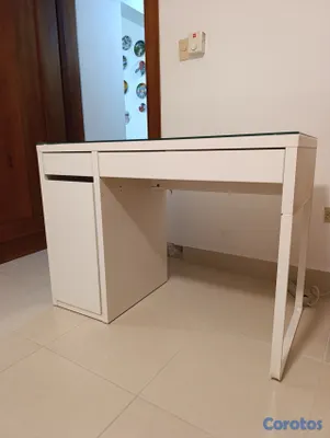 muebles y colchones - Escritorio Blanco 3