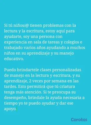 cursos y clases - Clases de aprendizaje de escritura y lectura  3