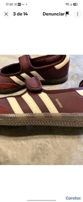 zapatos para mujer - Adidas Samba Jane color Rojo vino talla 7 1/2 3
