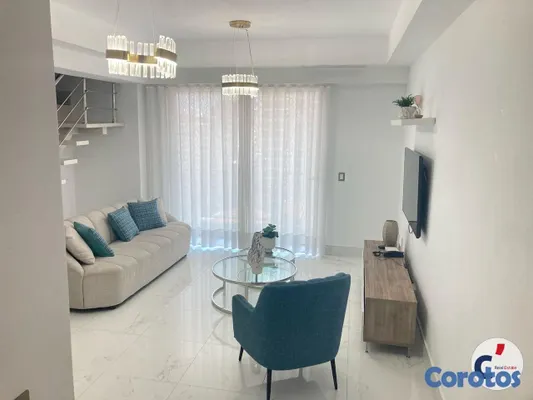 apartamentos - Lujoso Loft Amoblado Dúplex en Piantini – Piso Alt 14