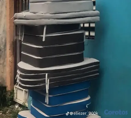 muebles y colchones - se vende cojines para tu mesedora en fibra de vidrio nuevo 7