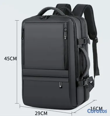ropa para mujer - Mochila expandible multifuncional con compartimento para laptop y ropa  5
