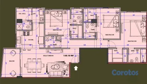 apartamentos - Apartamento en venta en El Millón. Proyecto 8