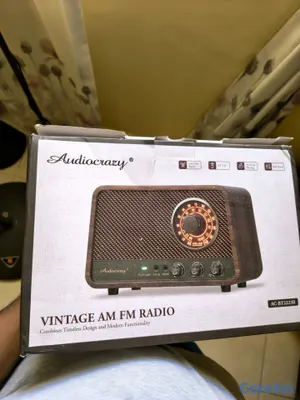 camaras y audio - Radio Audiocrazy portatil vintage Bluetooth y Am/F 3