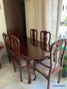 muebles y colchones - !!impresionante!! comedor de 6 sillas completamente en caoba 