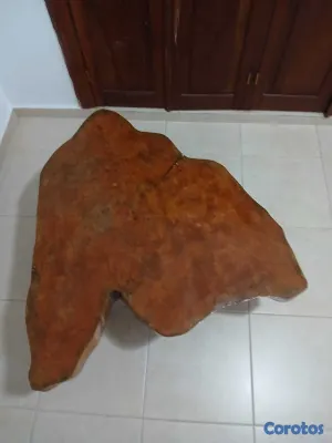 decoración y accesorios - VENDO MESA PARA SALA O TERRAZA TRONCO DE MADERA 3