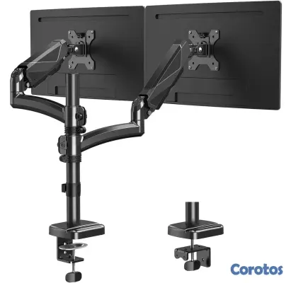 accesorios para electronica - SOPORTE PARA MONITOR DUAL 17 HASTA 32" CON ABRAZAD 4