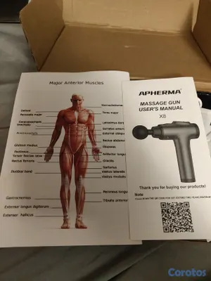salud y belleza - disponible GUN massage  original nuevo con todos su accesorios precio 4,000 pes 2