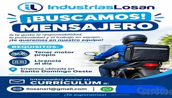 empleos disponibles - SE BUSCA MENSAJERO