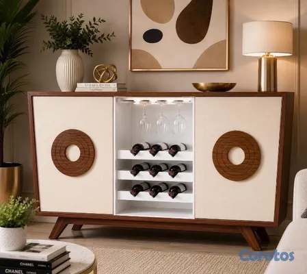 decoración y accesorios - Credenza  en Hidrófugo 

Material: *Hidrofugo* 

Medidas:122x36x85cm. 
 3