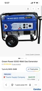 generador Green Power 5000 Watts de gasolina GENERADOR