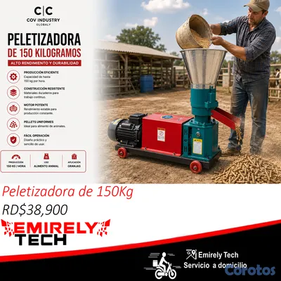 equipos profesionales - Peletizadora de alimentos de animales de 150Kg/h 5