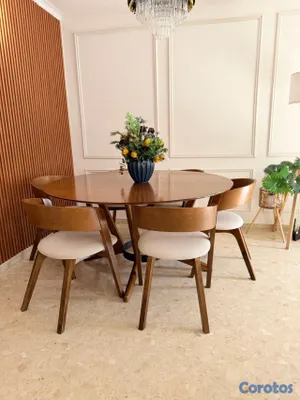 muebles y colchones - ELEGANTE JUEGO DE COMEDOR DE 6 SILLAS 5