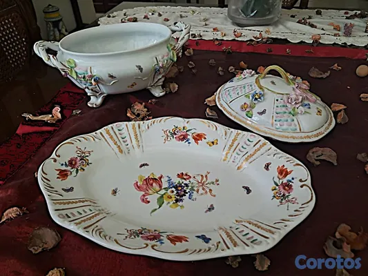 muebles y colchones - Impresionante sopera de porcelana fina de Sèvres ( 2