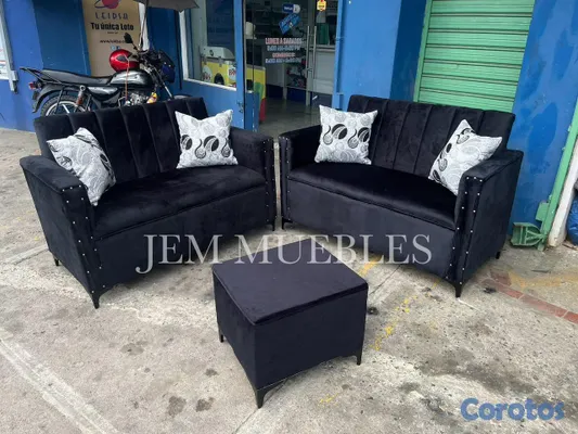 muebles y colchones - Juego de Muebles Perla 4