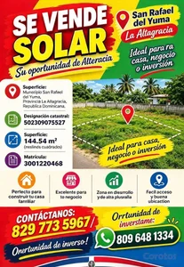 🌟 ¡OPORTUNIDAD PARA INVERTIR! 🌟 Presio negociable, terreno con tirulo

