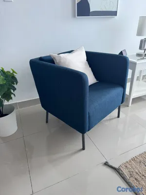 muebles y colchones - Sillón IKEA EKERÖ azul oscuro 5