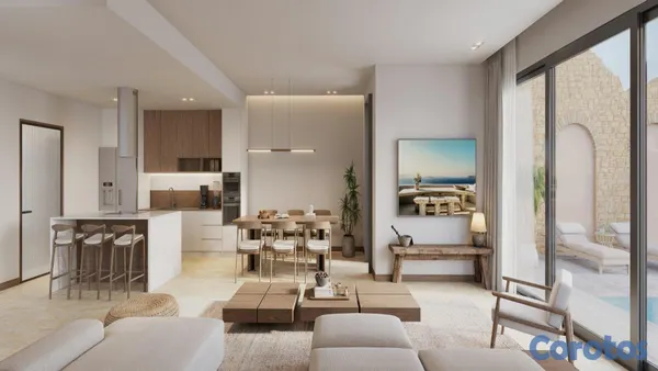 casas vacacionales y villas - Villa Poseidonia con piscina privada y vista al golf en Cana Bay, Punta Cana 3