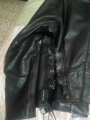 ropa para hombre - Chaqueta de piel original para biker y rockers.  2