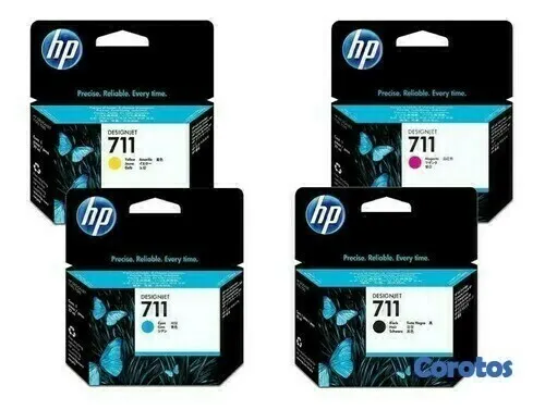 computadoras y laptops - CARTUCHO HP 711 TOTALMENTES ORIGINALES  EN TODOS LOS COLORES PARA T120 T130 2