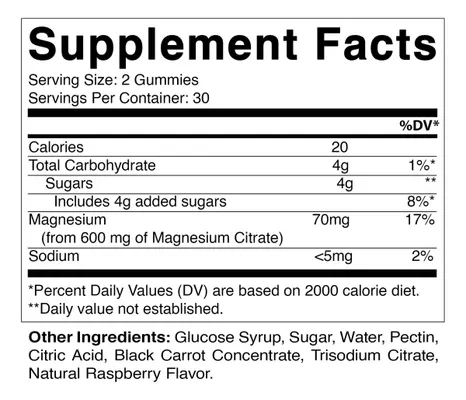 Salud y Equipamiento Médico - Gomitas De Citrato De Magnesio 600mg 60gomitas Vitamatic 2